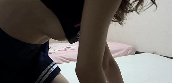  Hina Nanase flashing her cute tits while cleaning up
